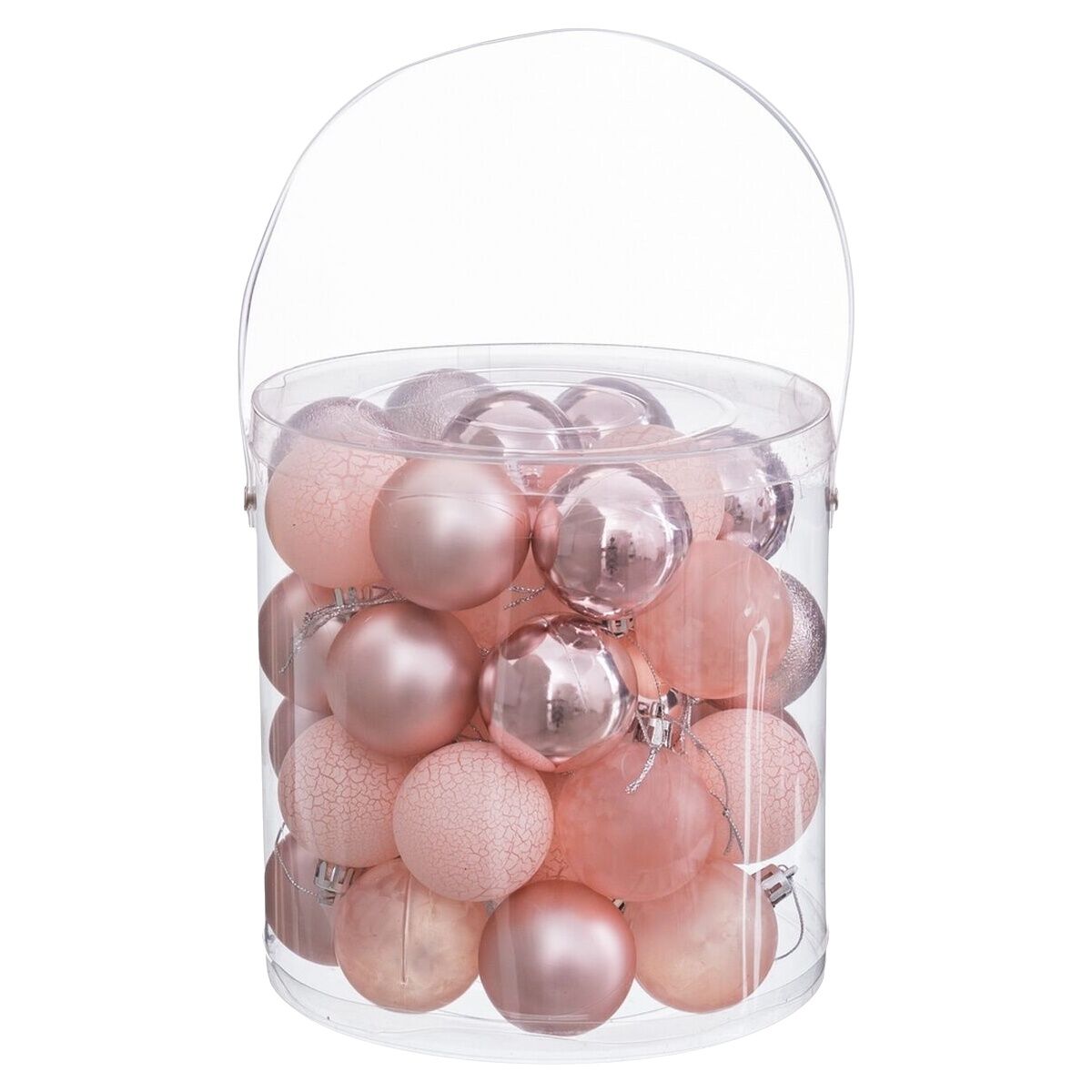 Kuuseehted Roosa Plastmass Ø 5 cm (40 Ühikut)